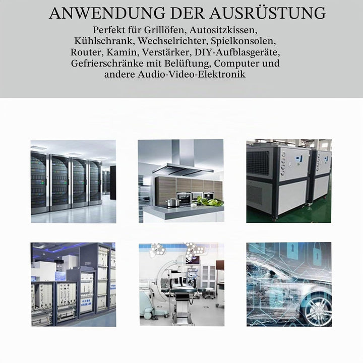 Kollektorloses Turbo-DC-Gebläse 12032, 12 V, 0,7 A, 120 x 120 x 32 mm