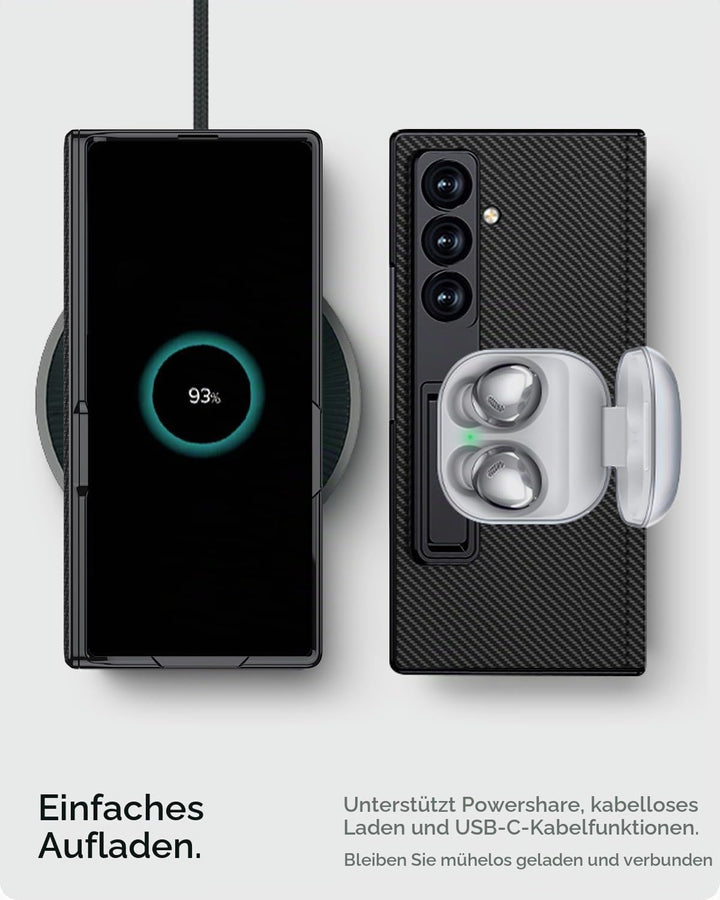 Miimall Privacy Case Kompatibel mit Samsung Galaxy Z Fold 7 Hülle Anti-SPY Displayschutz+Scharniersc