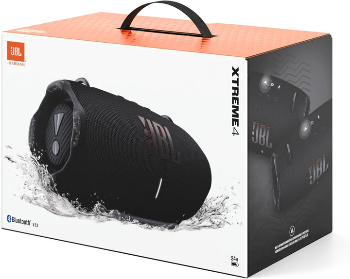 JBL Xtreme 4 Musikbox in Schwarz – Tragbare Bluetooth-Lautsprecher-Box mit tiefem Bass, KI-Sound-Boo