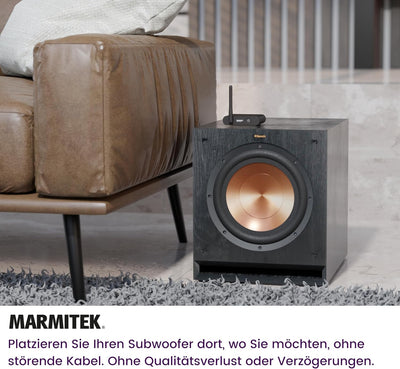 Marmitek Funk Subwoofer Übertragung Subwoofer Anywhere 640 - Verbinden Sie Ihre Subwoofer drahtlos m