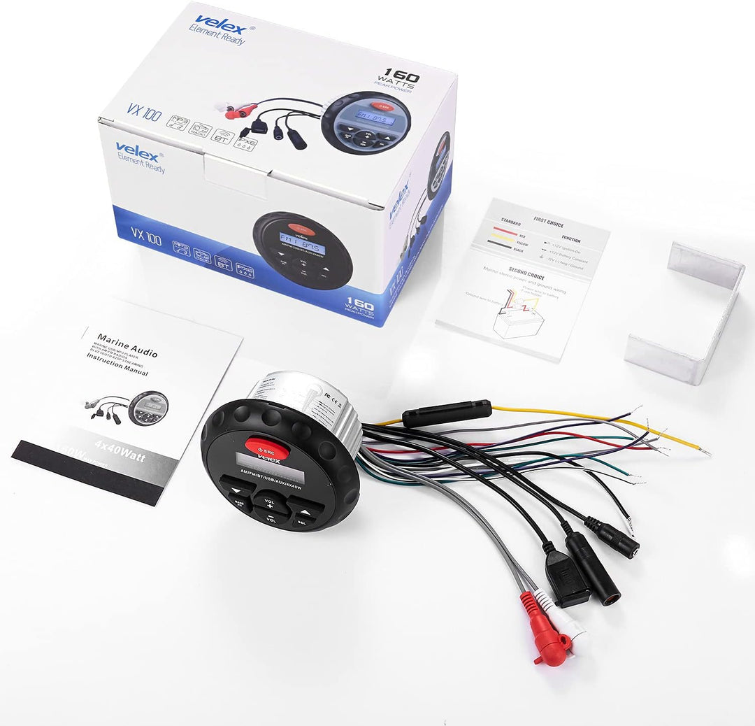 Wasserdichter Bluetooth Marine Digital Media Stereo Receiver mit MP3 Player AM FM Radio und USB zum