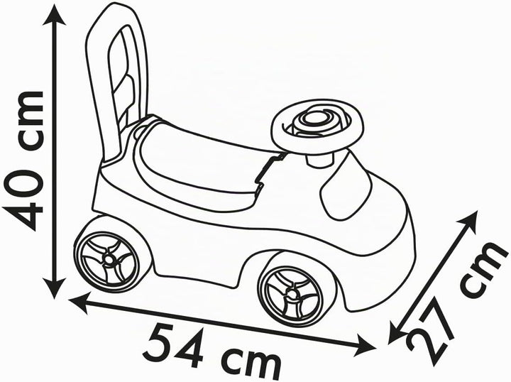 Smoby – Stitch Rutschauto – Fahrzeug &amp; Lauflernhilfe in einem – mit Lenkrad &amp; Geheimfach – für Kinde