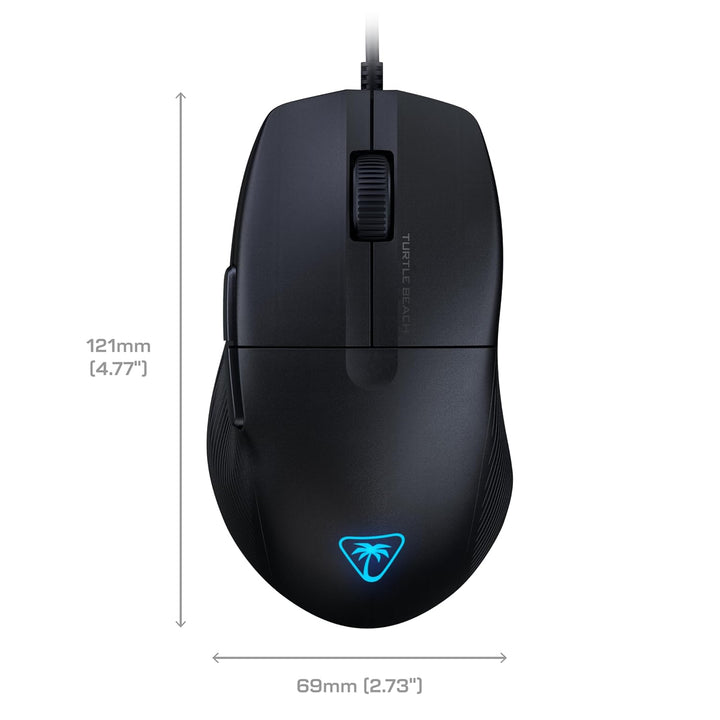 Turtle Beach Pure SEL – Ultraleichte, ergonomische RGB-Gaming-Maus, optischer 8K DPI-Sensor, mechani