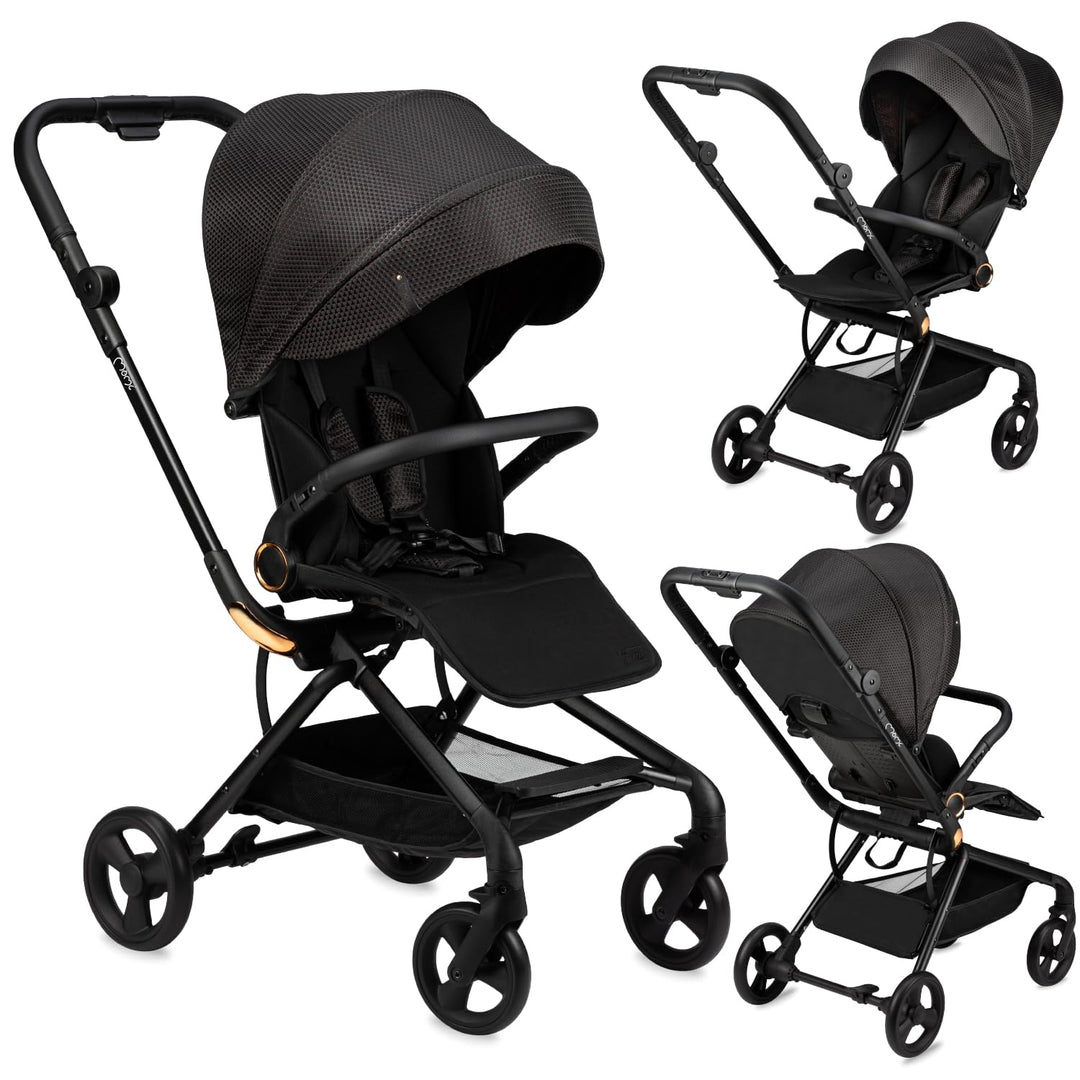 MoMi Kinderwagen ADELLE ab 6. Monat (bis 22 kg), klappbarer Buggy mit 360°-Sitz und 5-Punkt-Sicherhe