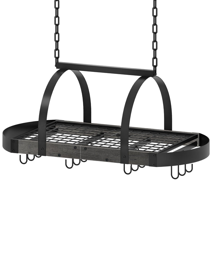 Küchenregal hängend, Küche Topfregal Deckenregal, Hängendes Küchenregal, Küchenutensilien-Organizer