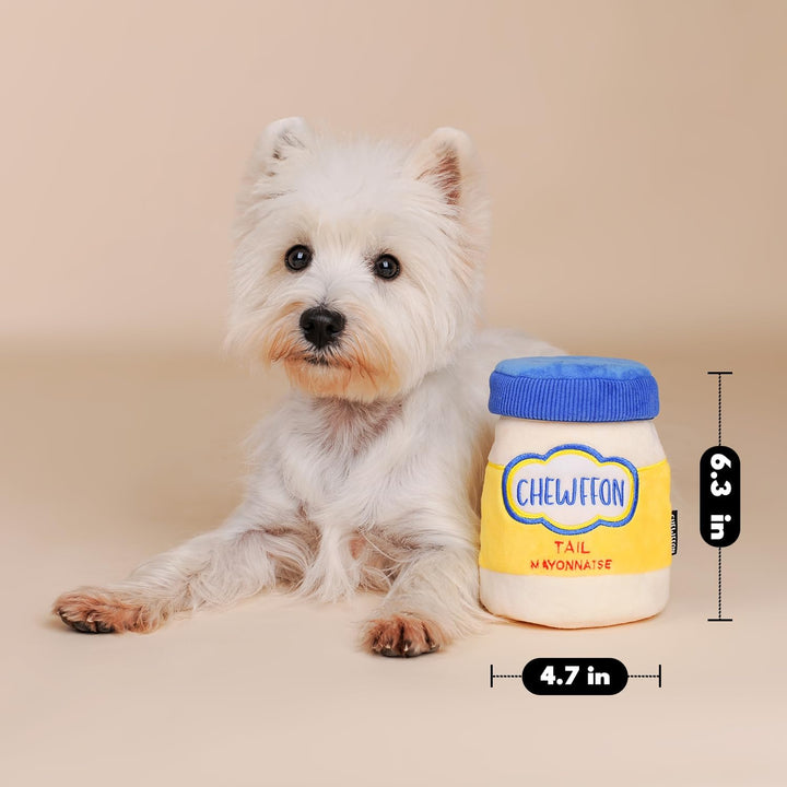 CHEWFFON Hundespielzeug, Interaktives Mayonnaise Jar Puzzle, Schnüffelspielzeug zur geistigen Stimul
