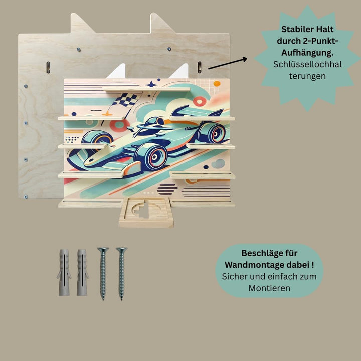 Kiddy's Welt - Hörfiguren Tonie Regal für Tonies-Wandregal kompatibel mit Toniebox- Kinderzimmer Reg