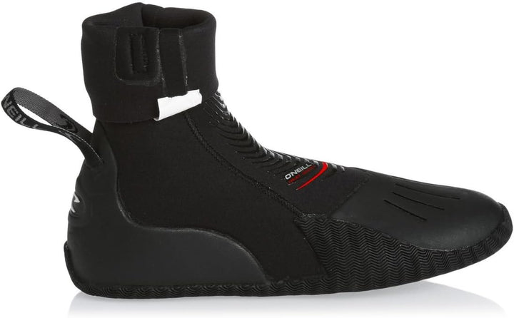 O';Neill Heat 3mm Neoprenanzug-Stiefelette Stiefelette Schwarz - Unisex - Anti-Flush-Schienbeinrieme
