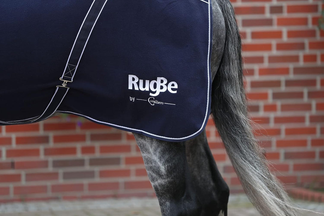 Kerbl 3297770 RugBe Classic Fleecedecke, Gröbe 145, Marine 145 cm, 145 cm