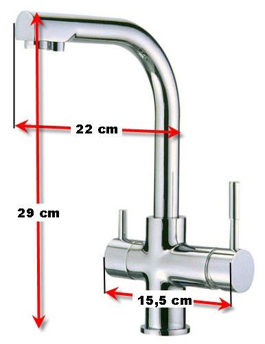 Depurtek Wasserfilter Grosse Compact und Wasserhahn 3 Wege