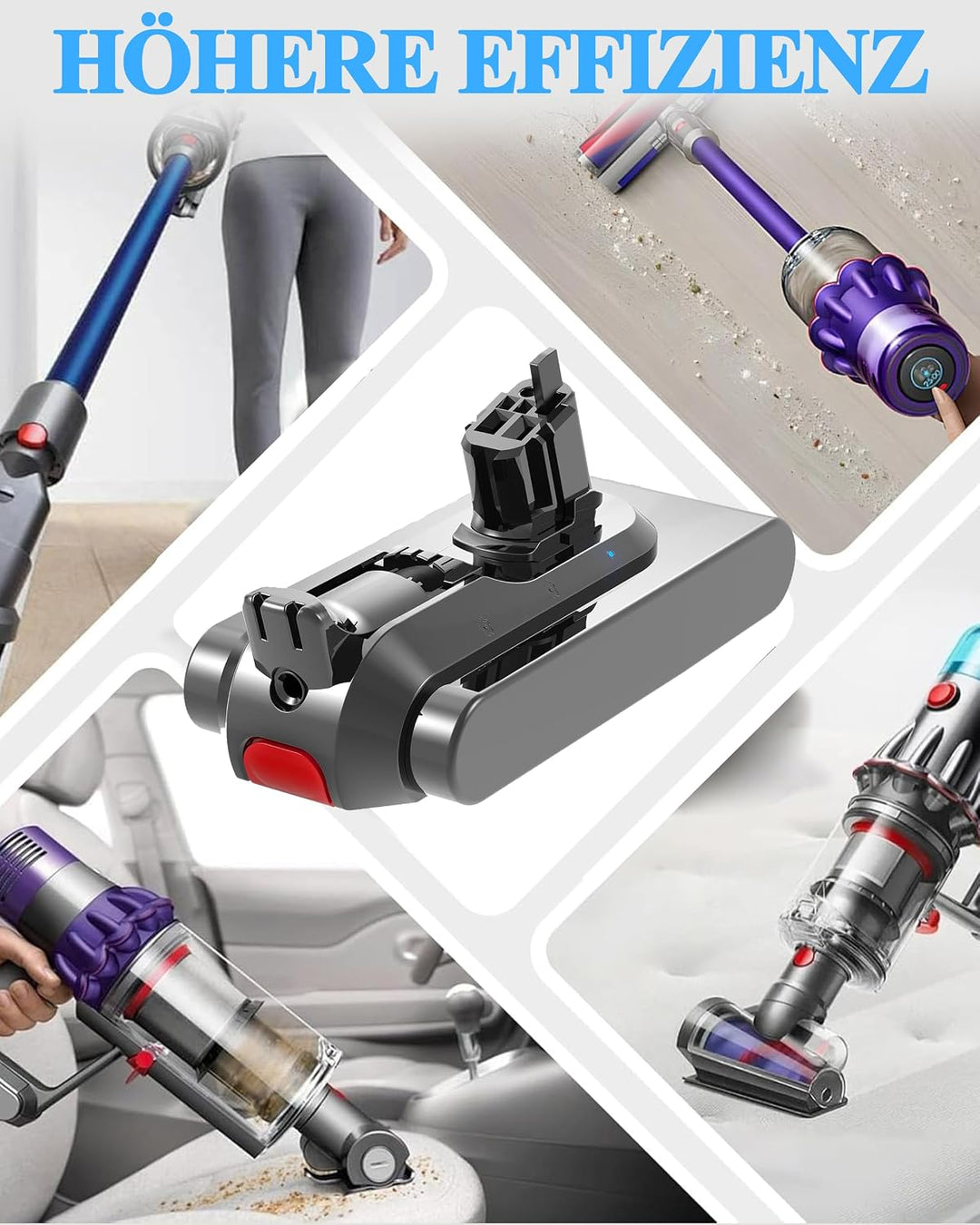 DTK Premium Ersatzakku für Dyson V11 &amp; V15, passend zu SV15, SV16, SV22, SV28, SV29, SV47. Kompatibe