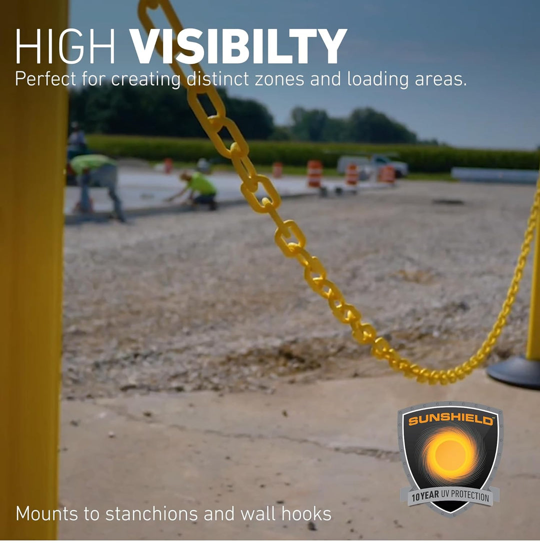 US Weight Sicherheitskette aus Kunststoff, 5,1 cm x 15,7 m, Orange SunShield UV-beständige Technolog