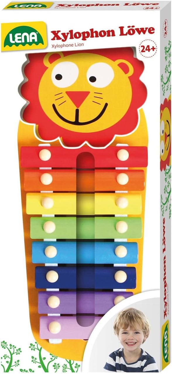 Lena 32170 Holz Xylophon Löwe, ohne Namen, ohne Namen