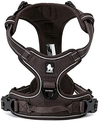 WINHYEPET Truelove Hundegeschirr No-Pull Reflektierendes verstellbar Haustiergeschirr mit 2 Leinencl
