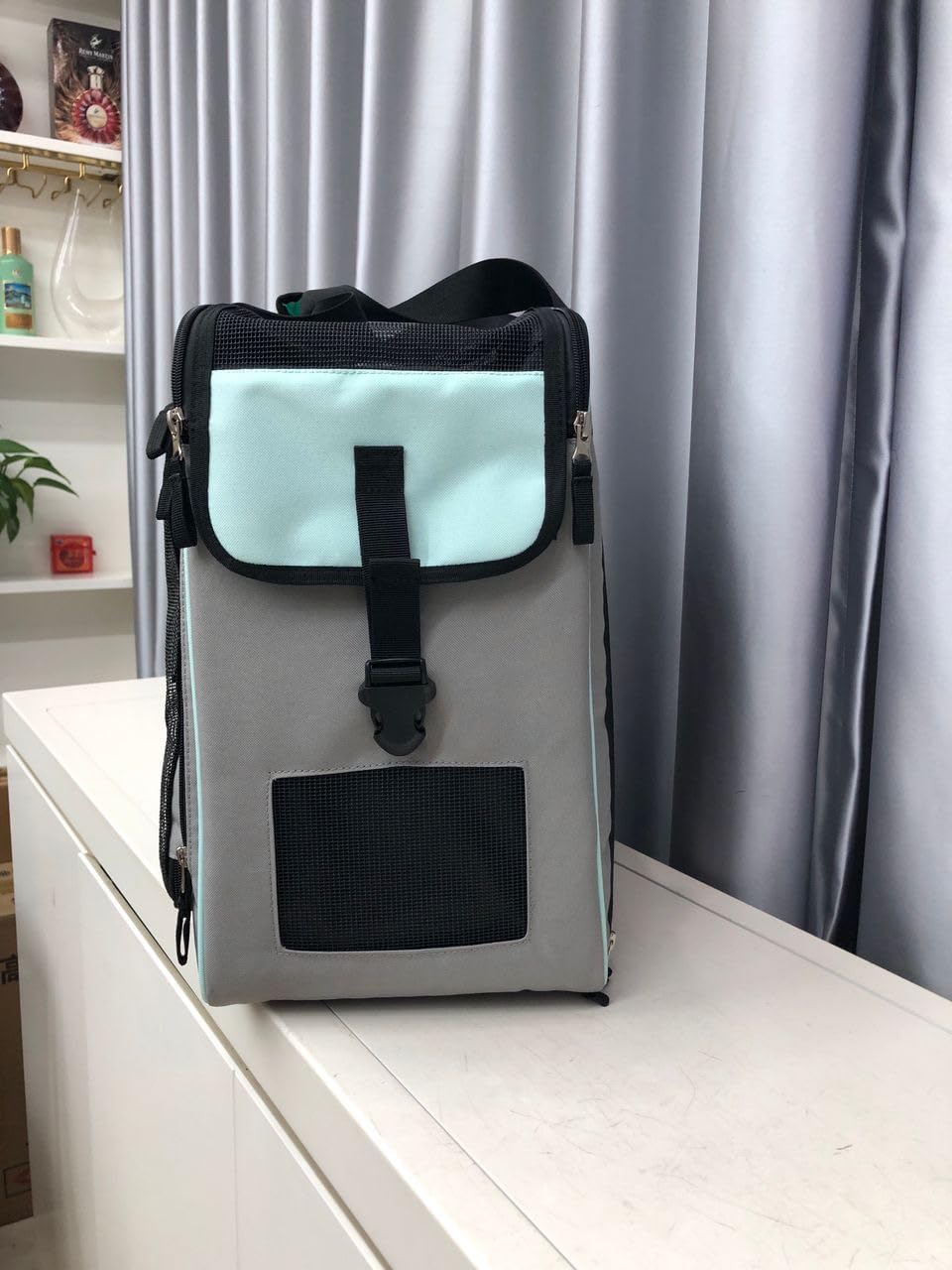 Premium Hundeflugtasche 55x40x23 cm - PET EUWI - Wasserdicht und belastbar bis 12 kg - Komfortable R