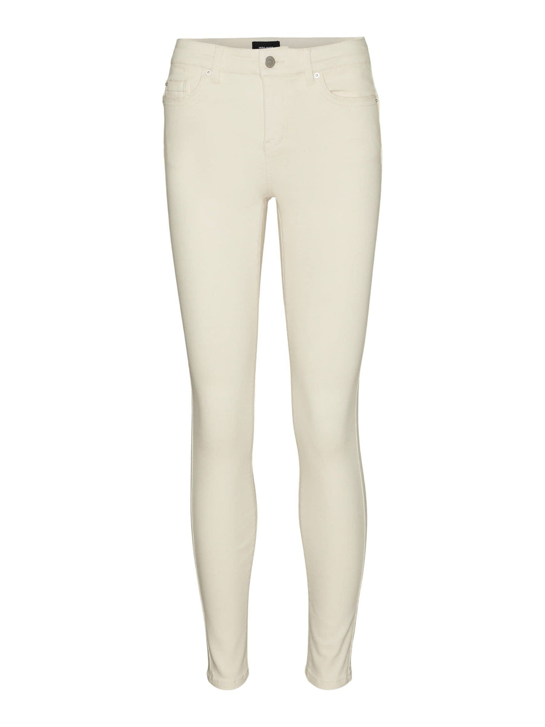 VERO MODA Damen Vmalia Mr Skinny Shape Jeans Ecru Noos Top L Ecru, L Ecru