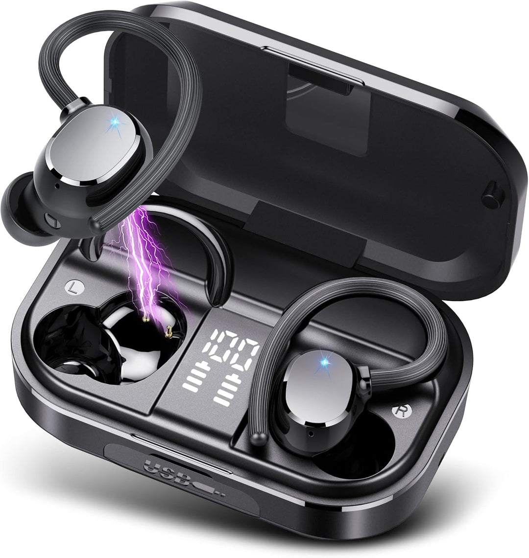 Bluetooth Kopfhörer Sport, Kopfhörer Kabellos Bluetooth 5.3 mit HD Mic, 120 Stunden Spielzeit Kopfhö