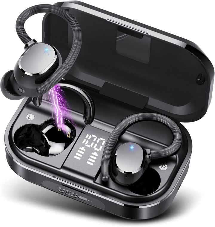Bluetooth Kopfhörer Sport, Kopfhörer Kabellos Bluetooth 5.3 mit HD Mic, 120 Stunden Spielzeit Kopfhö