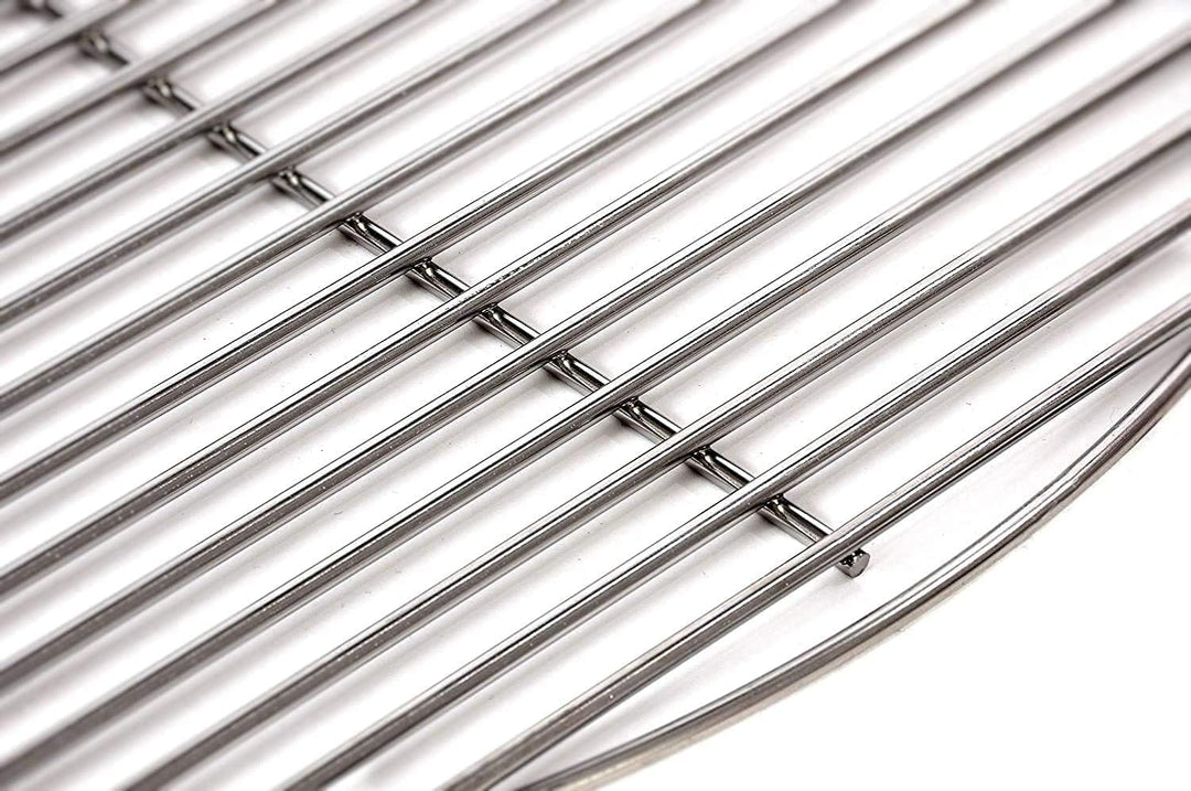 Grillrost Ø 40 cm aus Edelstahl rostfrei und elektropoliert 4mm für Grill rund, Kugelgrill, Feuersch
