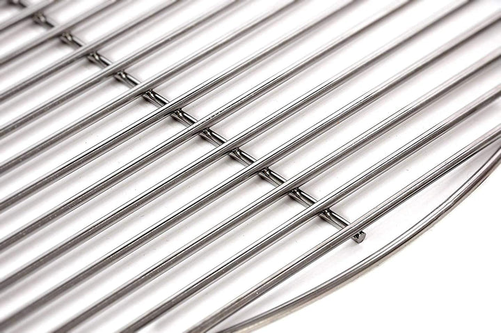 Grillrost Ø 40 cm aus Edelstahl rostfrei und elektropoliert 4mm für Grill rund, Kugelgrill, Feuersch