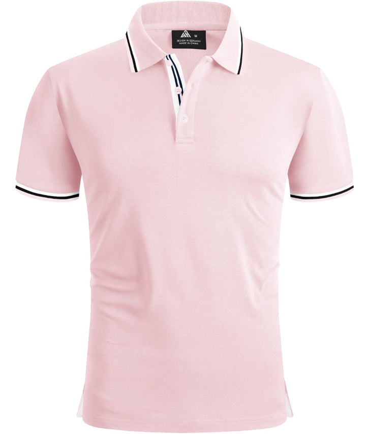 SPEEDRUN Polo Shirt Tshirt Herren Kurzarm Polohemd für Herren mit Brusttasche Slim Fit Sommer Schnel