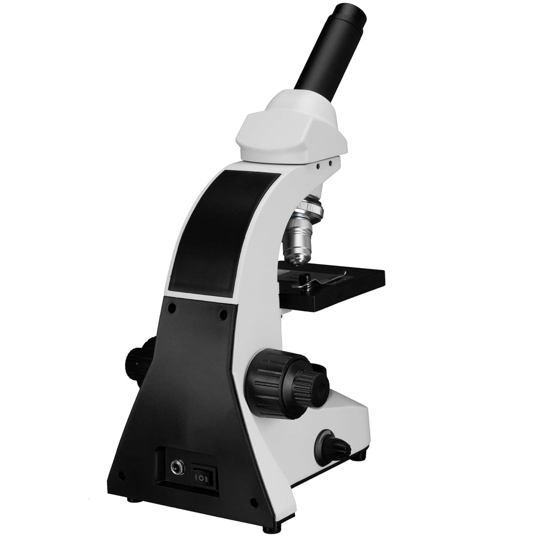 Bresser Biorit SE 1600x Mikroskop – Studienmikroskop mit dimmbarer LED-Beleuchtung, 40x–1600x Vergrö