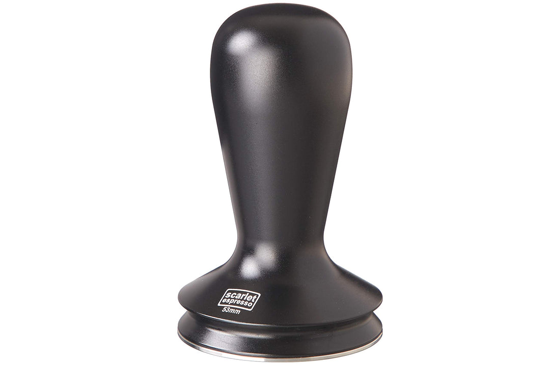 scarlet espresso | Tamper »Nero« für Barista; mit ergonomischem Aluminiumgriff und Edelstahlbasis (5
