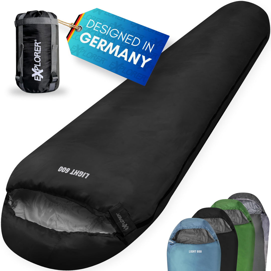 EXPLORER® Light 600 Sommerschlafsack [700g] -2°C bis +14°C [120g/m²] Ultraleicht Schlafsack Outdoor
