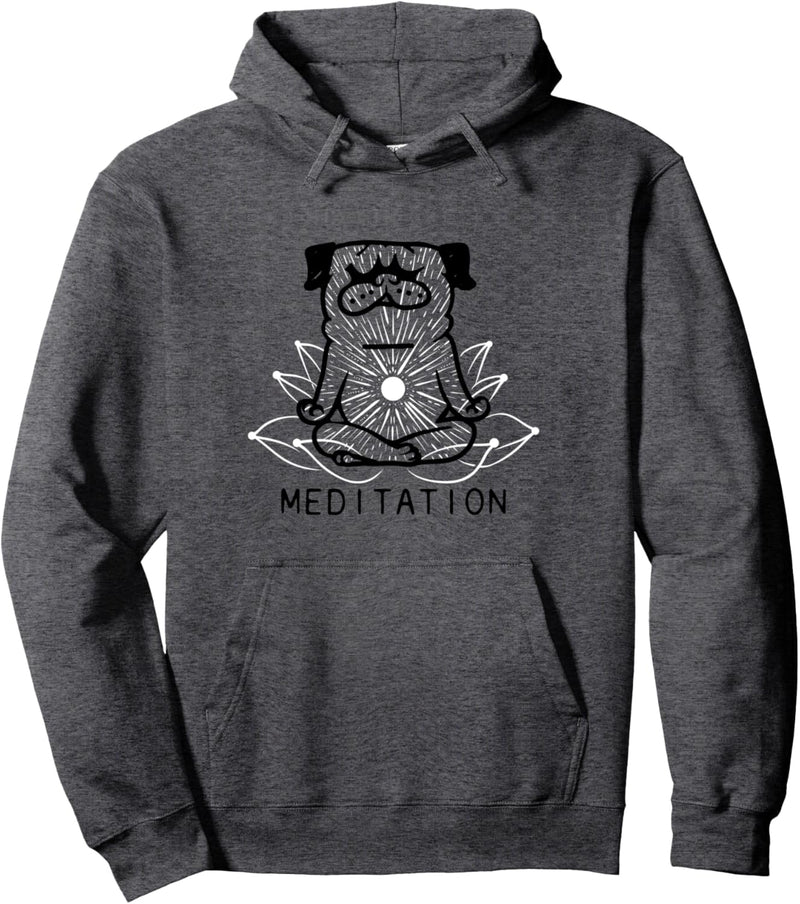 Meditation Pug Pullover Hoodie