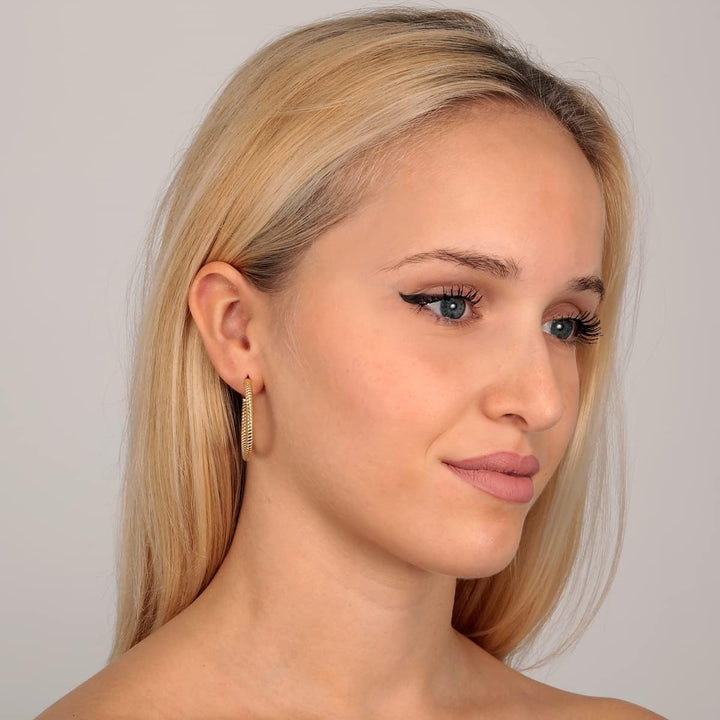 Morellato CREOLE Damen Ohrringe Creolen aus Stahl, PVD Gold - SAUP01