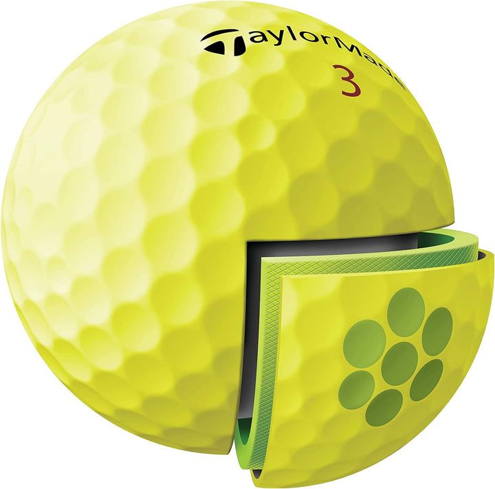 TaylorMade 2022 Tour Response gelb Streifen Dutzend, gelb Streifen Dutzend