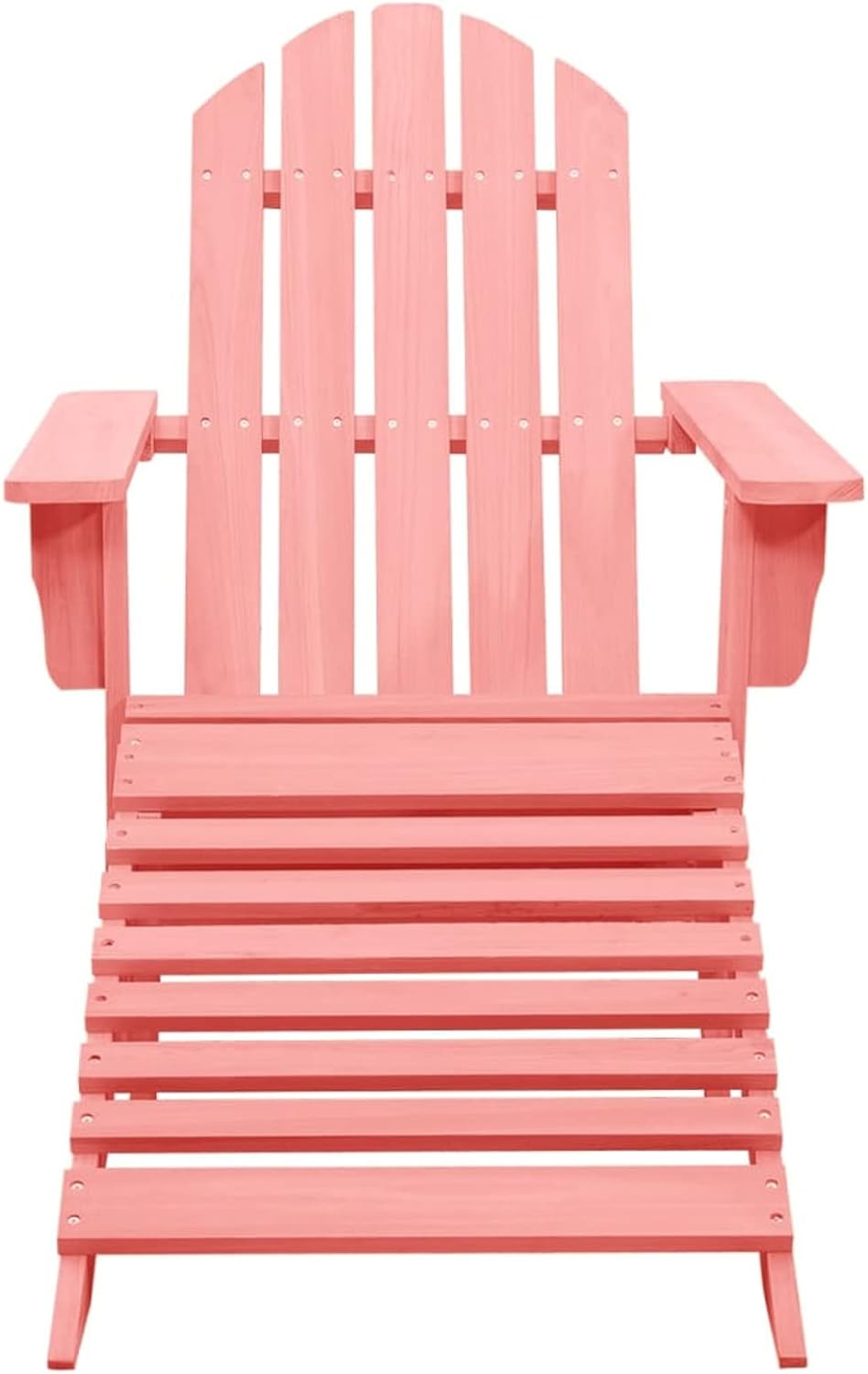 Tidyard Adirondack-Gartenstuhl mit Fussstütze Gartensessel Adirondack Chair Gartenstühle Outdoor-Stu