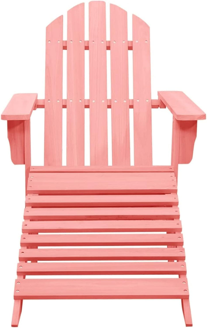 Tidyard Adirondack-Gartenstuhl mit Fussstütze Gartensessel Adirondack Chair Gartenstühle Outdoor-Stu