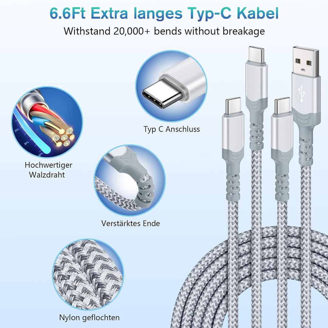 2 Stück 35W Ladegerät [4-Port Upgrade], Acezeek Schnellladegerät USB Stecker mit Wandladegerät mit 2