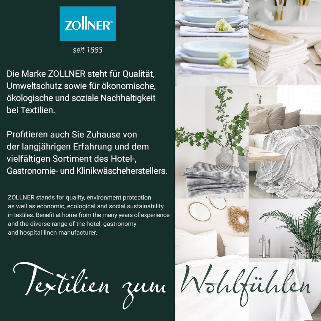 ZOLLNER Kinderdecke, Kleinkinder Bettdecke, Feder, Daune, 80 x 80 cm, waschbar 80x80 cm (1er Pack),
