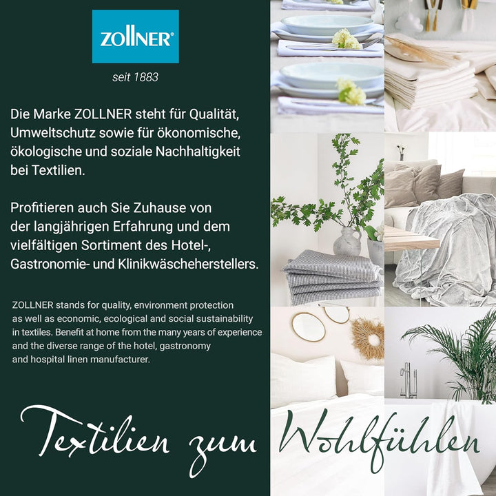 ZOLLNER Kinderdecke, Kleinkinder Bettdecke, Feder, Daune, 80 x 80 cm, waschbar 80x80 cm (1er Pack),