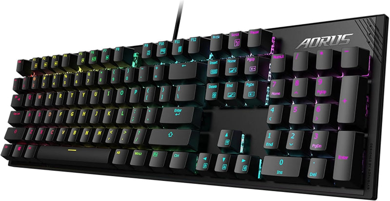 Gigabyte Aorus K1 Gaming Tastatur RGB QWERTZ, MX-Red, Schwarz