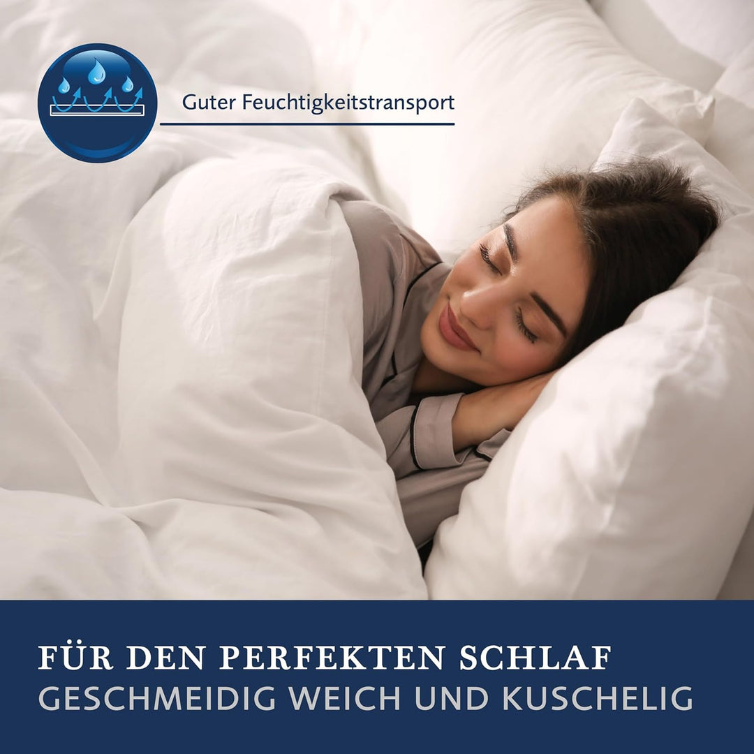 Billerbeck Kopfkissen Classic Clean - Faserkissen ca. 35 x 40 cm – Kissen mit mittlerer Stützkraft –