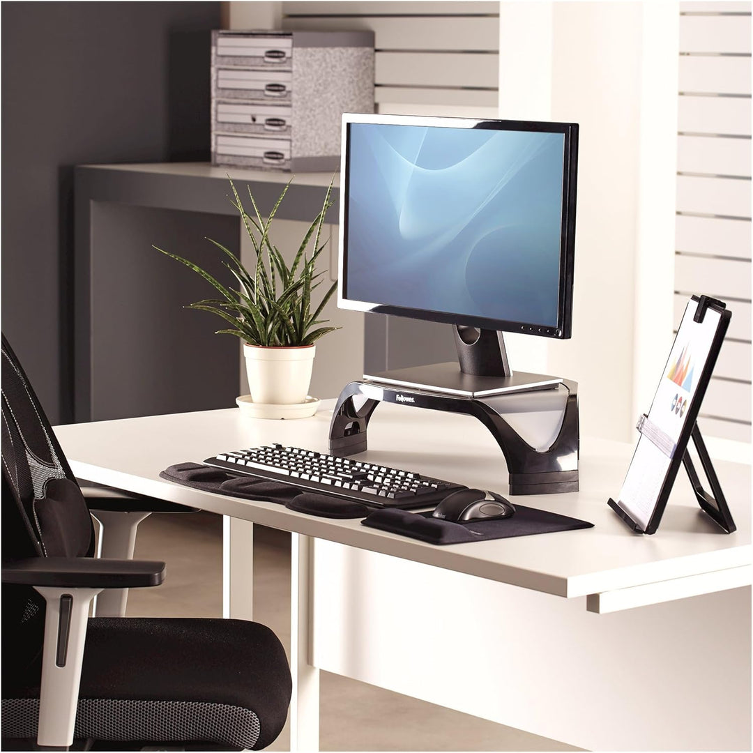 Fellowes Monitorständer Smart Suites, höhenverstellbar, für Monitore bis 21 Zoll (53,34 cm) BZW. 10