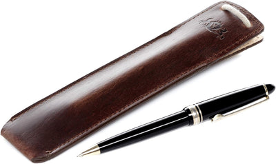 SID & VAIN Etui Tony aus Premium Leder I Federmappe klein für Herren und Damen I Schlampermäppchen b