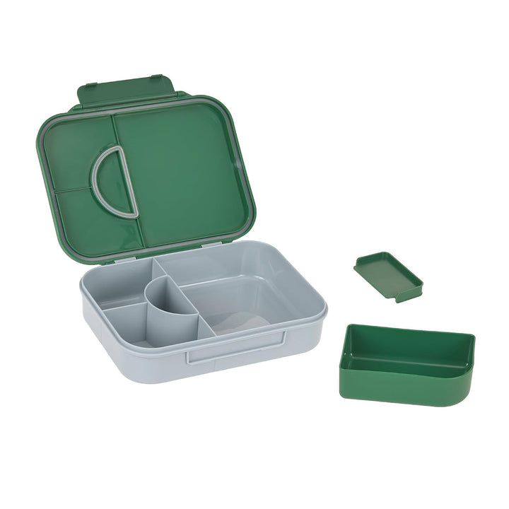 LÄSSIG Kinder Bento Lunchbox Brotdose mit Fächern Happy Fruits Lemon | Für Kindergarten und Schule,
