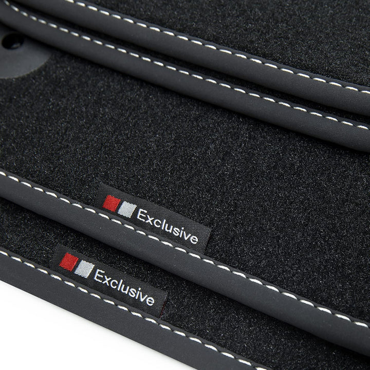 teileplus24 EF200 Fussmatten Gummimatten Exclusive-line Design kompatibel mit VW Polo 5 6R 6C 2009-2