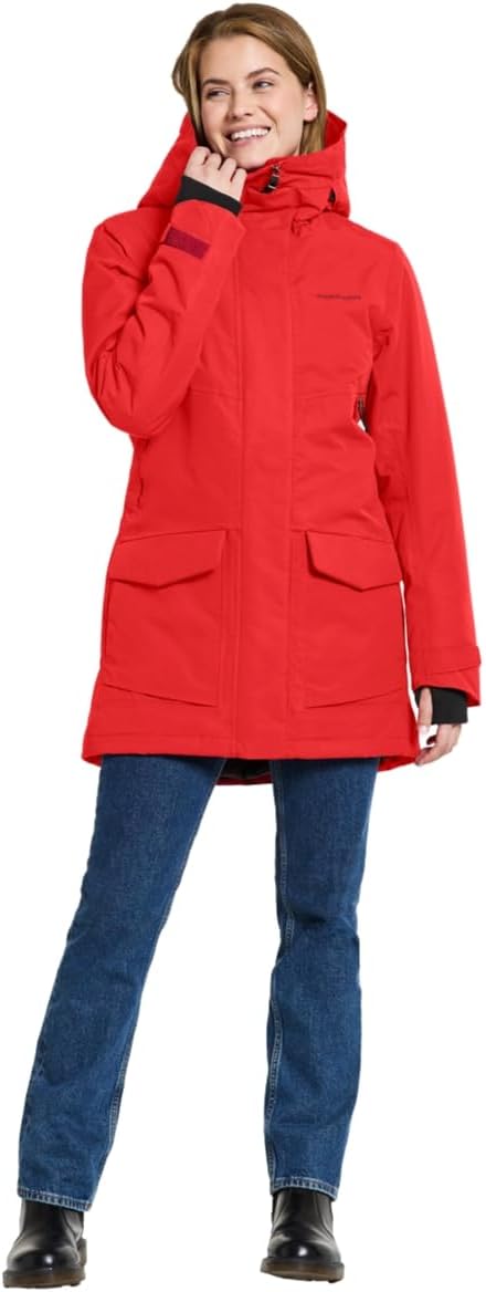 Didriksons Frida Damen Parka 7 34 Pomme Red, 34 Pomme Red