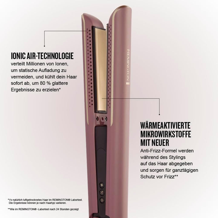 Remington AIRvive™ Glätteisen [Ionic Air-Technologie: weniger Frizz & statische Aufladung] Ultra-Ker
