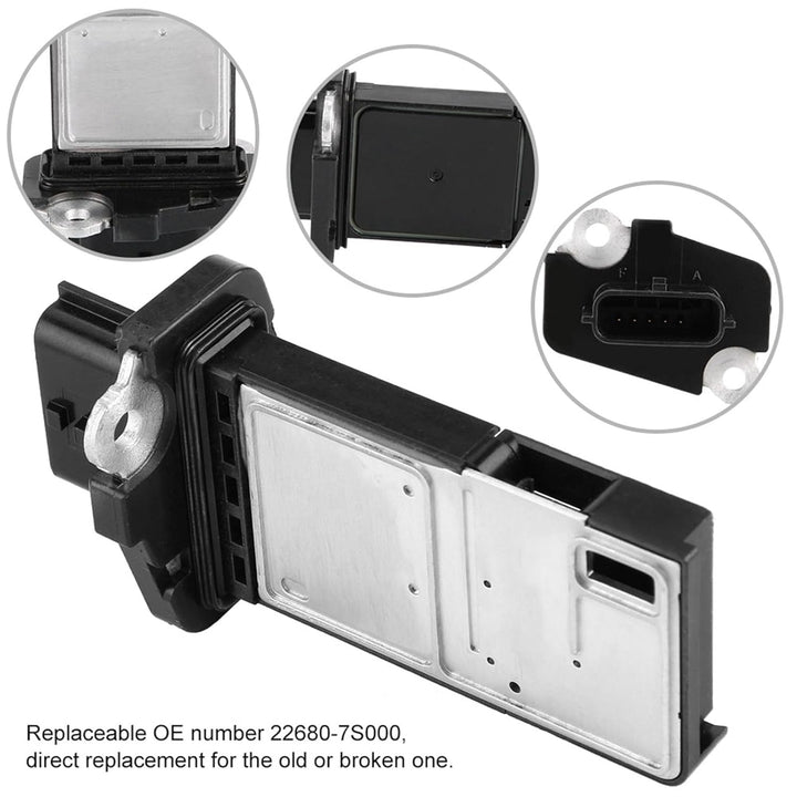 Qiilu Luftmassenmesser für Autos, Luftmassenmesser 22680-7S000 MAF-Sensor für Luftmassenmesser