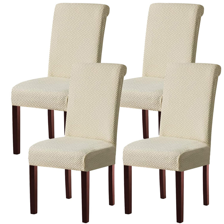 KELUINA Moderne Stuhlhussen 1er/2er/4er/6er Set, Stretch Stulhhussen Schwingstuhl Elastisch Abnehmba