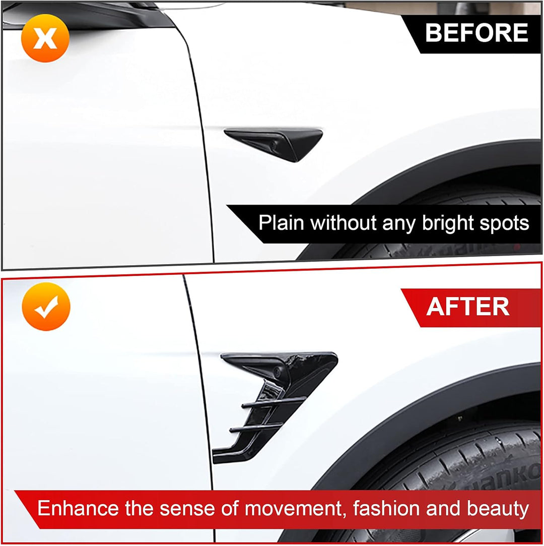 Tesla Lufteinlässe für Tesla Model Y 2021 Seitenmarkierungen Kamera Flanken Auto Seite Flügel Panel