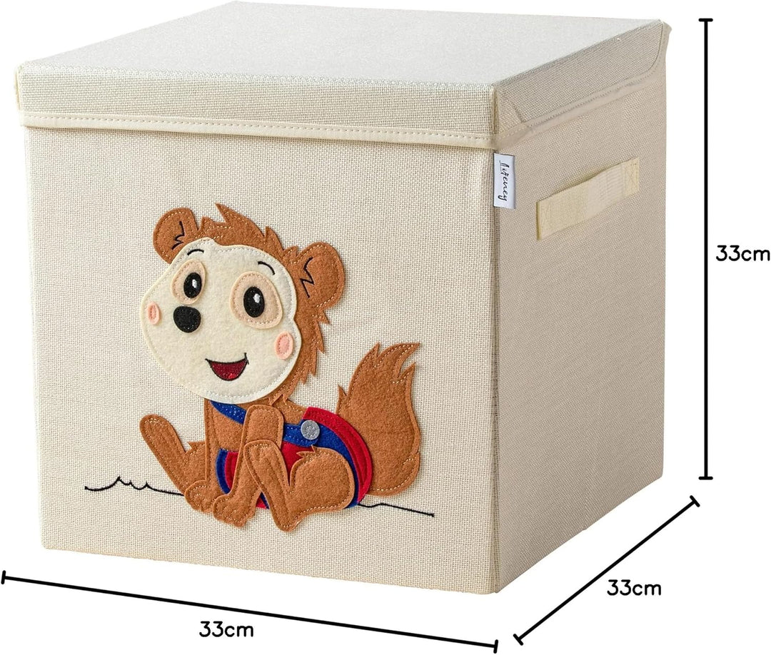 LIFENEY meets Bobo Siebenschläfer Aufbewahrungsbox mit Deckel für Kinder – Box mit dem kultigen Sieb