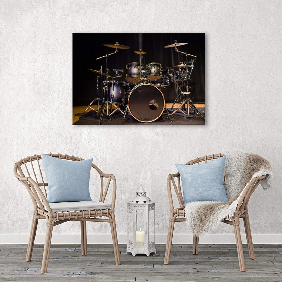 Feeby Frames, Leinwandbild, Bilder, Wand Bild, Wandbilder, Kunstdruck 40x60cm, Musik, Instrumente, S