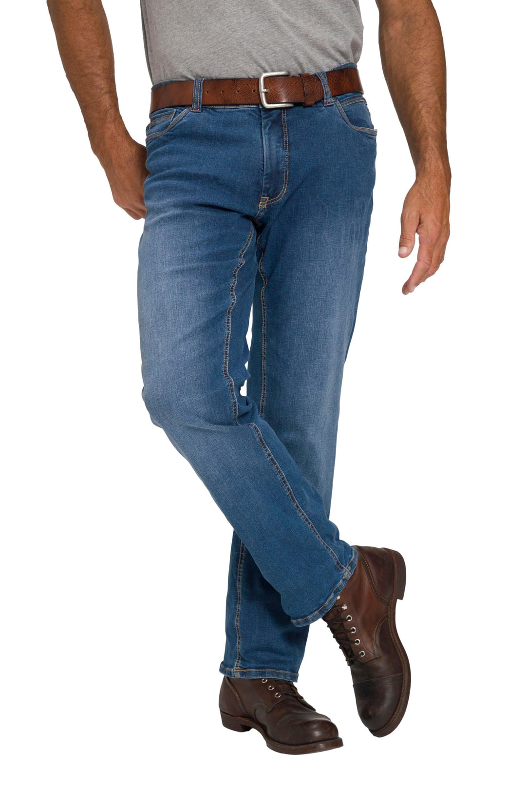 JP 1880 Herren grosse Grössen Übergrössen Menswear L-8XL Jeans, FLEXNAMIC®, Denim, Straight Fit 7228